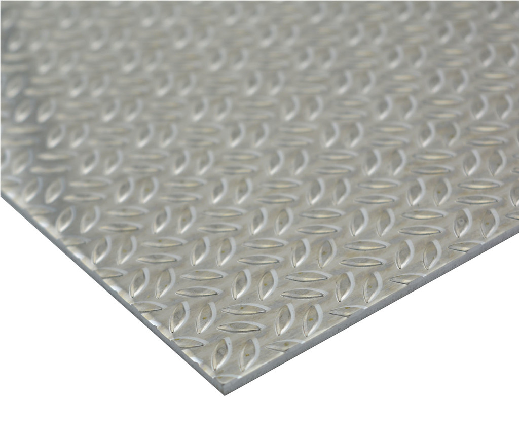 Aluminij-Rebrasta pločevina EN-AW 5754 (AlMg3) 2,0/2,5x1250x2500 mm H244  neluženo ječmenovo zrno